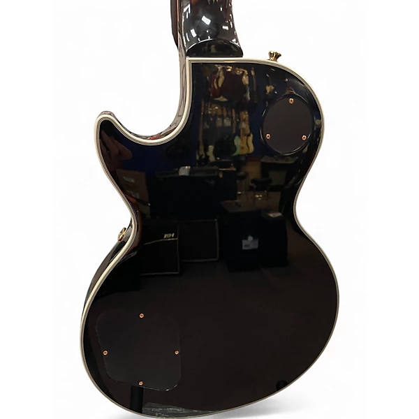 Used Epiphone Les Paul Custom P90 Ebony Solid Body Electric Guitar 6 Used Epiphone Les Paul Custom P90 Ebony Solid Body Electric Guitar