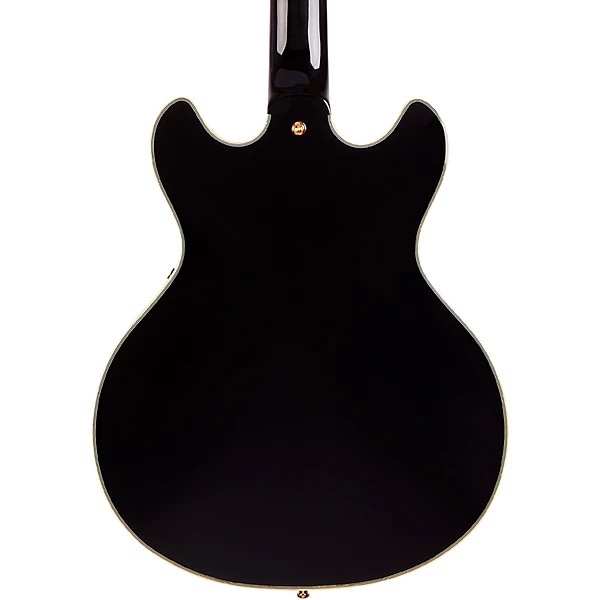 D'Angelico Excel Mini DC Semi-Hollow Electric Guitar Black 4 D'Angelico Excel Mini DC Semi-Hollow Electric Guitar Black