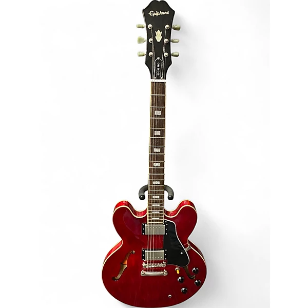 Used Epiphone ES335 Pro Cherry Hollow Body Electric Guitar