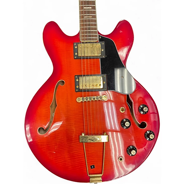Used Pan HOLLOW BODY 2 Color Sunburst Hollow Body Electric Guitar 4 Used Pan HOLLOW BODY 2 Color Sunburst Hollow Body Electric Guitar