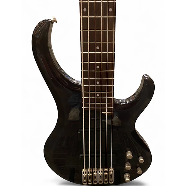 Used Ibanez BTB406QM Trans Black Electric Bass Guitar 4 Used Ibanez BTB406QM Trans Black Electric Bass Guitar