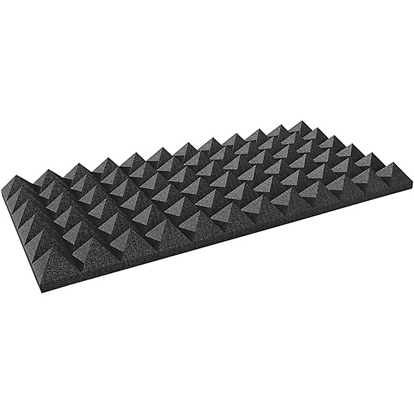 Auralex Studiofoam Pyramids 24x24x4 Acoustic Panel 6-Pack Charcoal