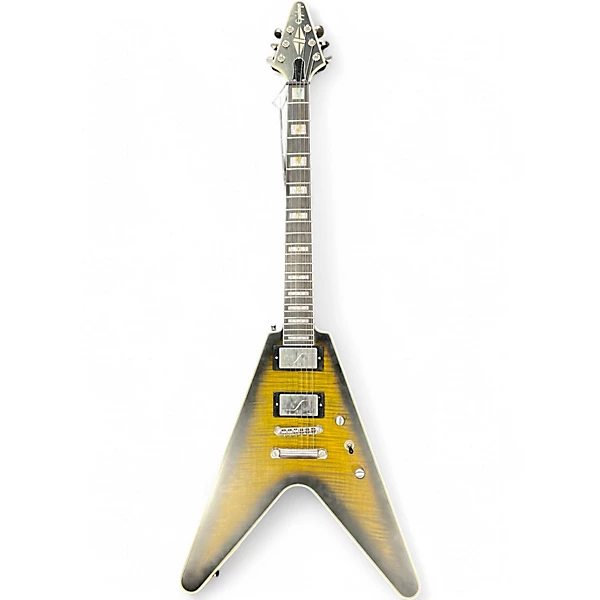 Used Epiphone FLYING V PROPHECY YELLOW TIGER AGED Solid Body Electric Guitar