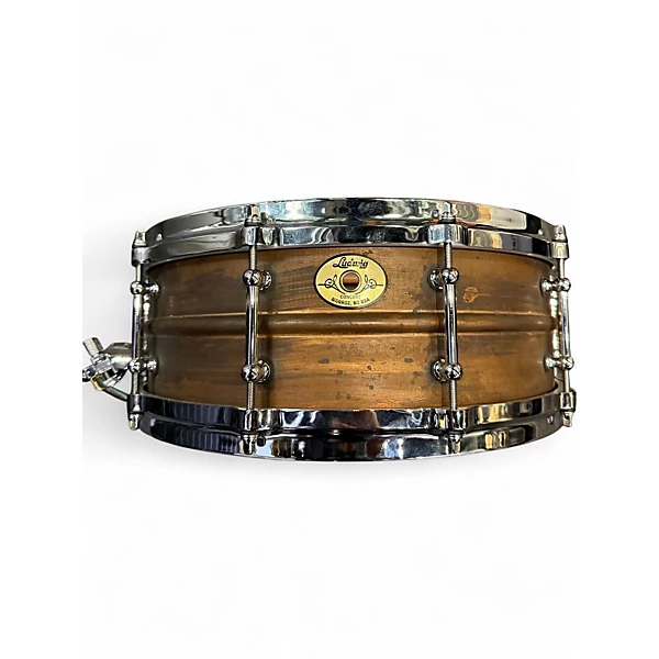 Used Ludwig Concert Brass Snare Drum Drum