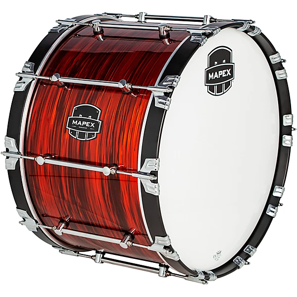 Mapex Quantum Mark II Drums on Demand Series Red Ripple Bass Drum 14 in.