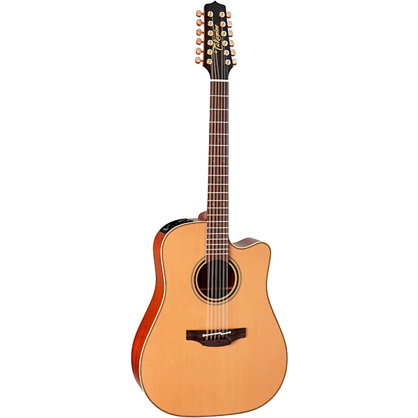 Takamine P3DC 12-String Pro Series Dreadnought Cutaway Acoustic-Electric Guitar Natural 4 Takamine P3DC 12-String Pro Series Dreadnought Cutaway Acoustic-Electric Guitar Natural