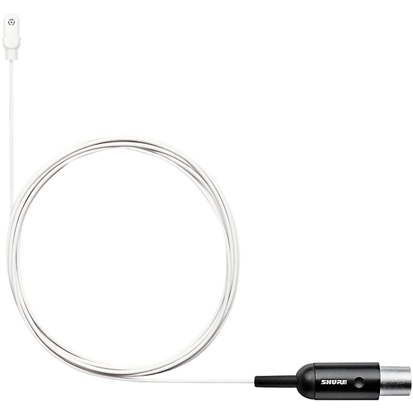 Shure DL4 DuraPlex Omnidirectional Waterproof Lavalier Microphone (MTQG Connector) MTQG White