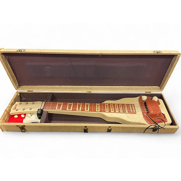 Vintage 1950s Gibson Lap Steel Guitar and GA-9 Tube Amplifier Tan Lap Steel