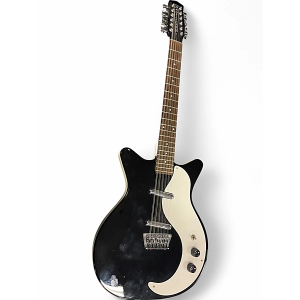 Used Danelectro 12SDC 12-String Black Solid Body Electric Guitar