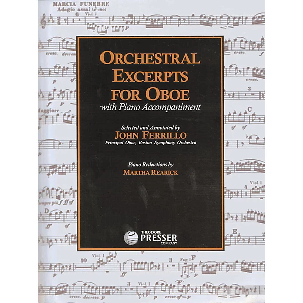 Carl Fischer Orchestral Excerpts For Oboe Book