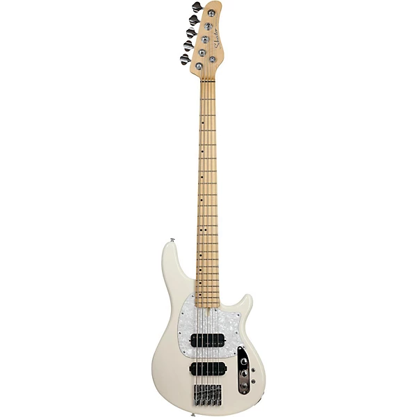Schecter Guitar Research CV-5 Bass 5-String Electric Bass Guitar Ivory 6 Schecter Guitar Research CV-5 Bass 5-String Electric Bass Guitar Ivory