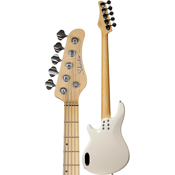 Schecter Guitar Research CV-5 Bass 5-String Electric Bass Guitar Ivory 8 Schecter Guitar Research CV-5 Bass 5-String Electric Bass Guitar Ivory