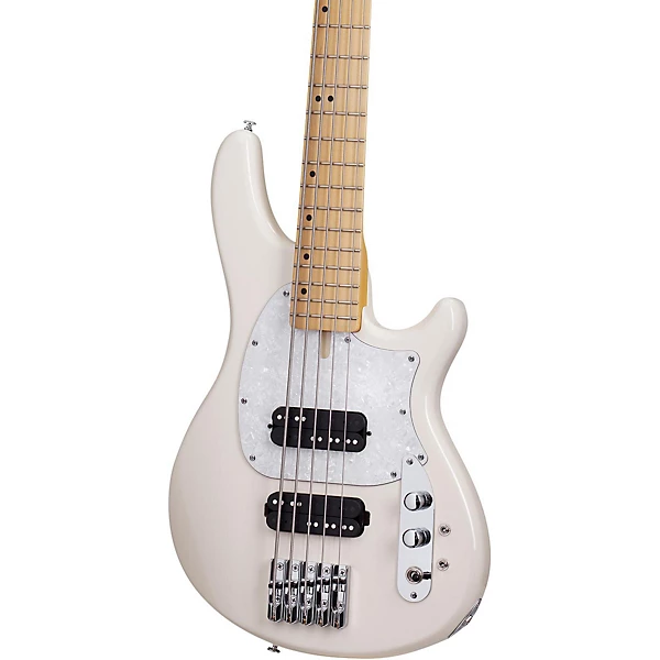 Schecter Guitar Research CV-5 Bass 5-String Electric Bass Guitar Ivory 10 Schecter Guitar Research CV-5 Bass 5-String Electric Bass Guitar Ivory