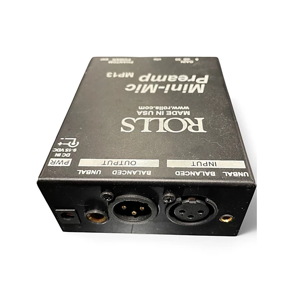 Used Rolls Mini Mic Preamp MP13 Microphone Preamp