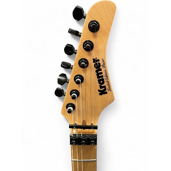 Used Kramer limited edition pacer green sparkle Solid Body Electric Guitar 6 Used Kramer limited edition pacer green sparkle Solid Body Electric Guitar