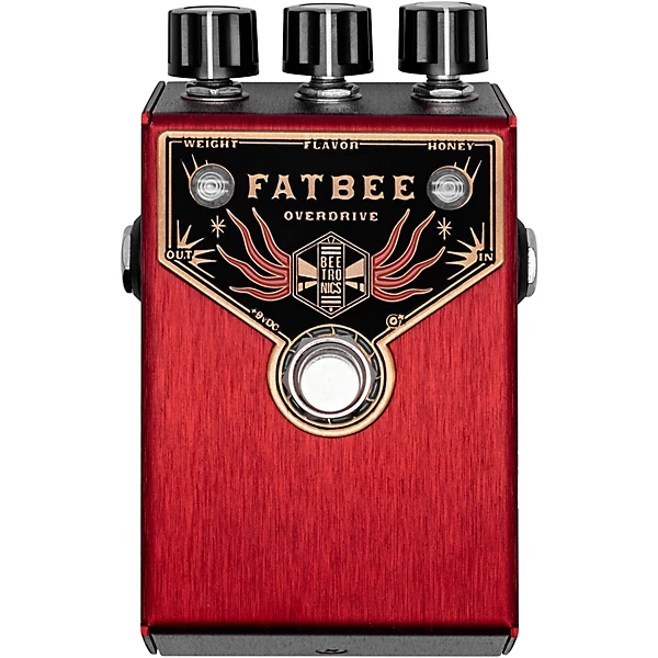 Beetronics FX Fatbee Overdrive Effects Pedal Red
