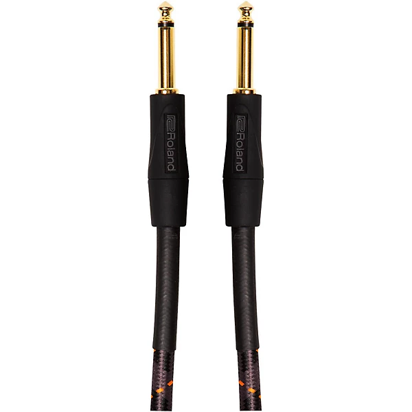 Roland Gold Series 1/4 Straight/Straight Instrument Cable 25 ft. Black