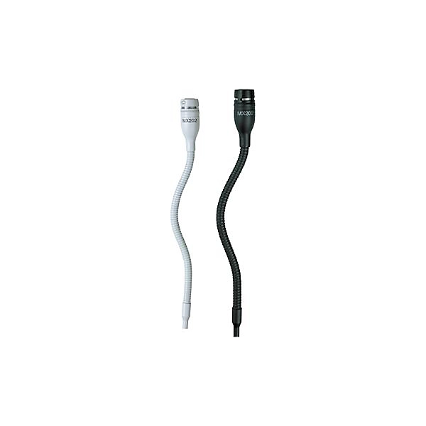 Shure MX202 MicroFlex Condenser Microphone With Inline Preamp Black Cardioid