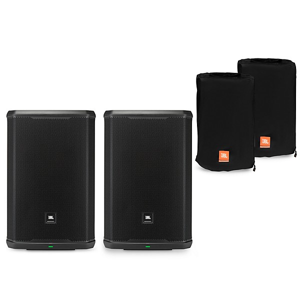JBL PRX915 15 Powered Speaker Pair Package With Water-Resistant Covers