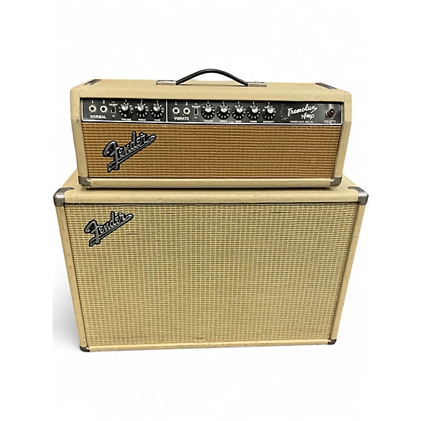 Vintage 1964 Fender Tremolux Head And Cab Tube Guitar Amp Head