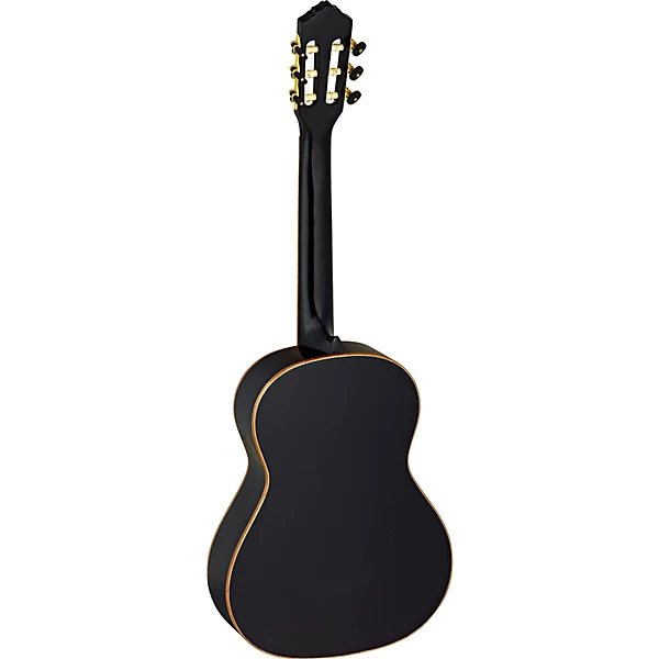 Ortega Family Series R221BK-3/4 3/4 Size Classical Guitar Gloss Black 0.75 8 Ortega Family Series R221BK-3/4 3/4 Size Classical Guitar Gloss Black 0.75