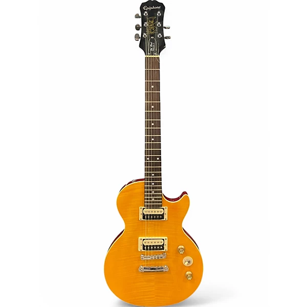Used Epiphone Slash Les Paul AFD Special-II Electric Guitar Amber Solid Body Electric Guitar