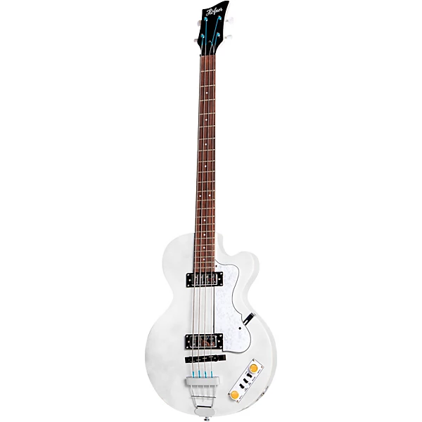 Hofner Ignition Series Short-Scale Club Bass Guitar Pearl White 6 Hofner Ignition Series Short-Scale Club Bass Guitar Pearl White