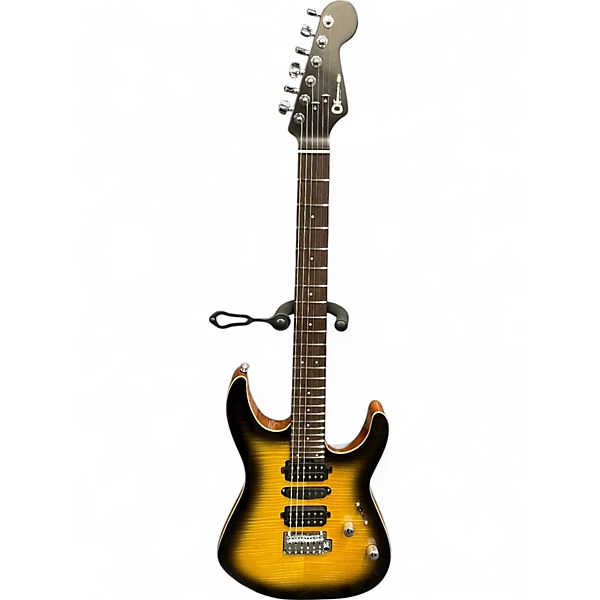 Used Charvel MJ DK24 HSH 2PT Antique Burst Solid Body Electric Guitar