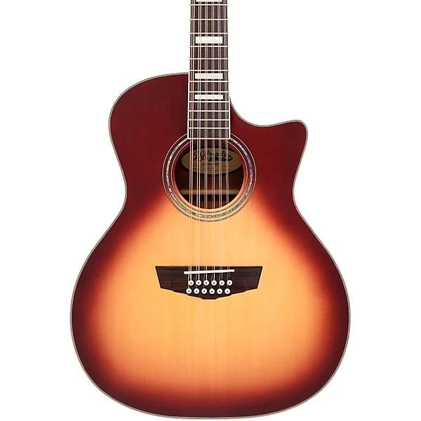D'Angelico Premier Fulton 12-String Grand Auditorium Acoustic-Electric Guitar Iced Tea Burst