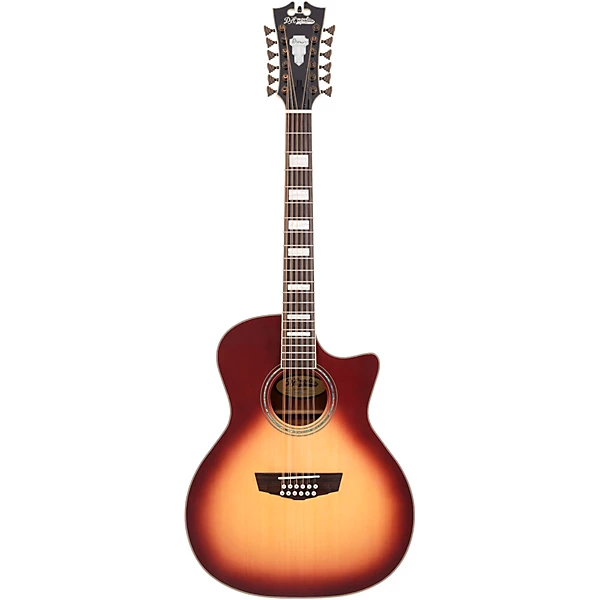 D'Angelico Premier Fulton 12-String Grand Auditorium Acoustic-Electric Guitar Iced Tea Burst 6 D'Angelico Premier Fulton 12-String Grand Auditorium Acoustic-Electric Guitar Iced Tea Burst