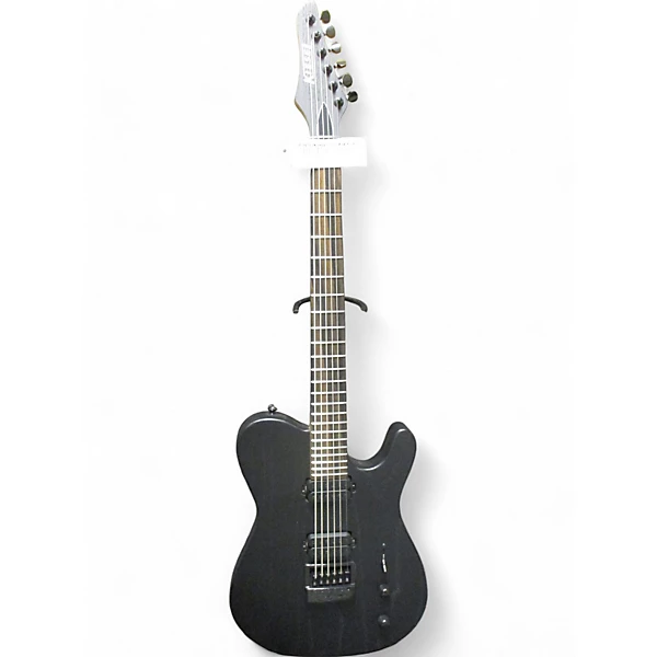 Used Kiesel Solo 6 Evertune Jet Black Solid Body Electric Guitar