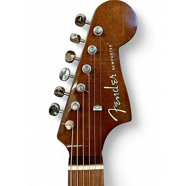 Used Fender Newporter Player Sunburst Acoustic Electric Guitar 6 Used Fender Newporter Player Sunburst Acoustic Electric Guitar