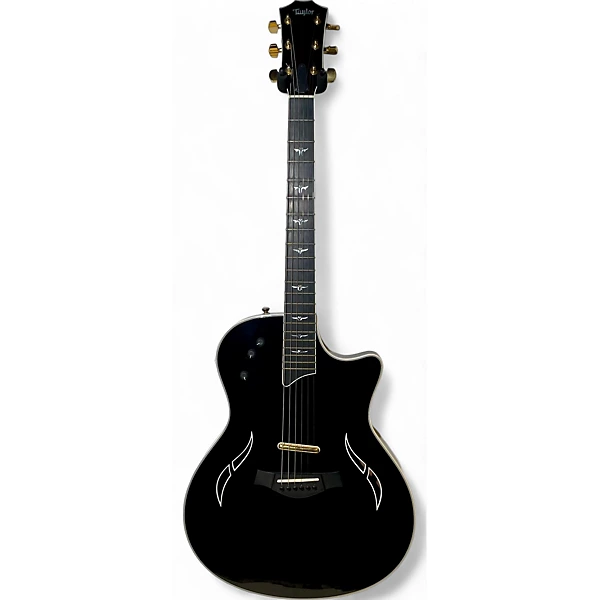 Used Taylor T5C Custom Black Hollow Body Electric Guitar