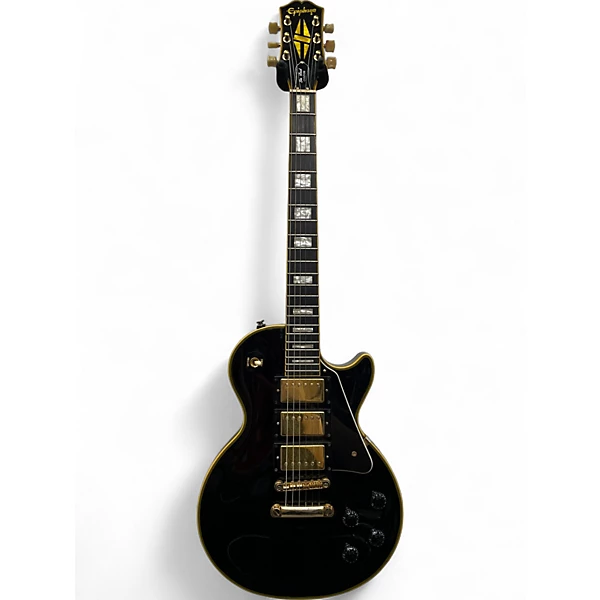 Used Epiphone Joe Bonamassa Les Paul Black and Gold Solid Body Electric Guitar