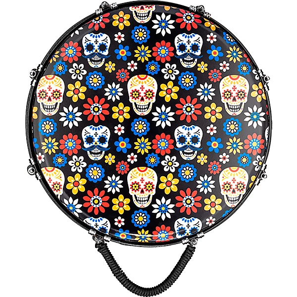 MEINL Jumbo Djembe with Matching Synthetic Designer Head 14 in. Day of the Dead 6 MEINL Jumbo Djembe with Matching Synthetic Designer Head 14 in. Day of the Dead