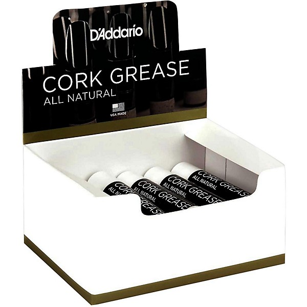 D'Addario Woodwinds All Natural Cork Grease - Box of 12 Tubes