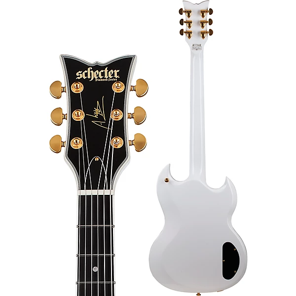 Schecter Guitar Research ZV-H6LLYW66D Zacky Vengeance Left-Handed Electric Guitar Gloss White 8 Schecter Guitar Research ZV-H6LLYW66D Zacky Vengeance Left-Handed Electric Guitar Gloss White