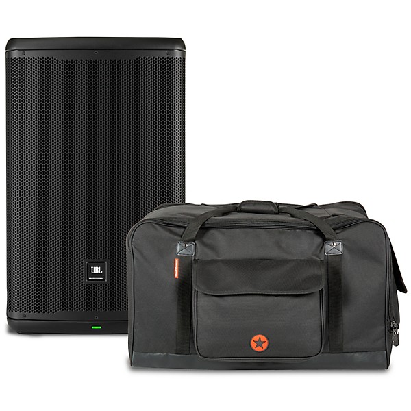 JBL EON715 15 Powered Speaker With Road Runner Bag