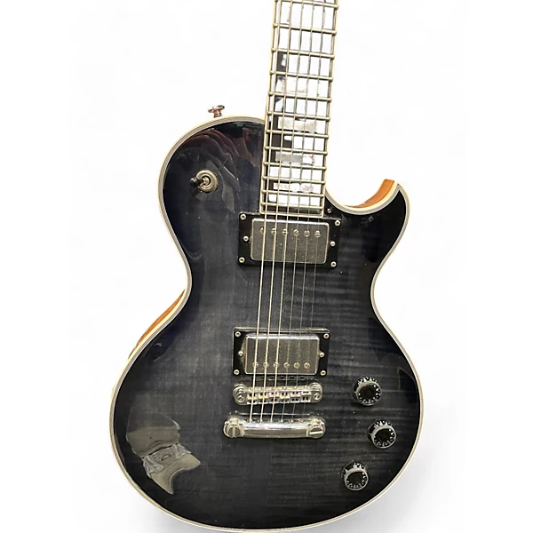Used Schecter Guitar Research Diamond Series Solo-II Custom Transparent Black Solid Body Electric Guitar 4 Used Schecter Guitar Research Diamond Series Solo-II Custom Transparent Black Solid Body Electric Guitar