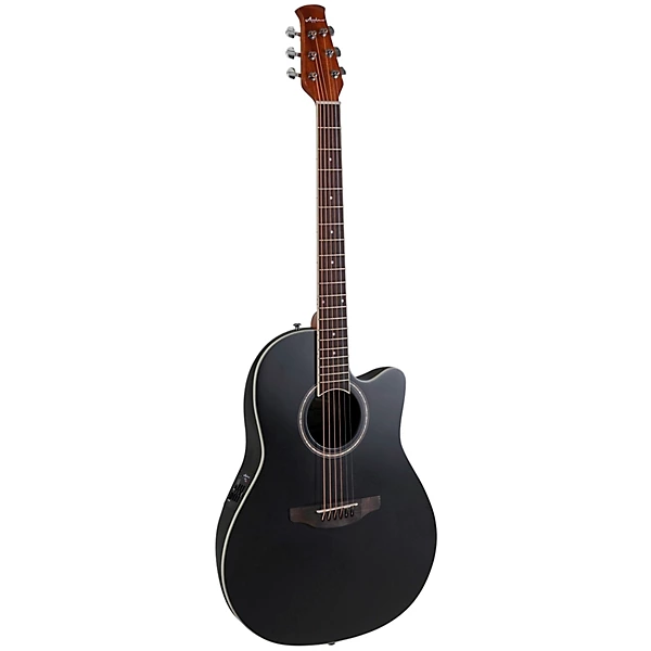 Applause AB28-5S Traditional Series Super Shallow Acoustic-Electric Guitar Black 6 Applause AB28-5S Traditional Series Super Shallow Acoustic-Electric Guitar Black