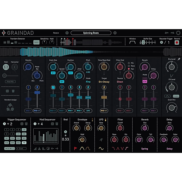 SUGAR BYTES Graindad Real-time Granular FX Plug-in (Download)