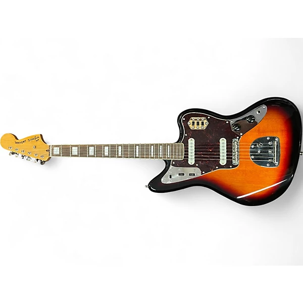Used Squier Classic Vibe 1970's Jaguar 3 Color Sunburst Solid Body Electric Guitar 4 Used Squier Classic Vibe 1970's Jaguar 3 Color Sunburst Solid Body Electric Guitar