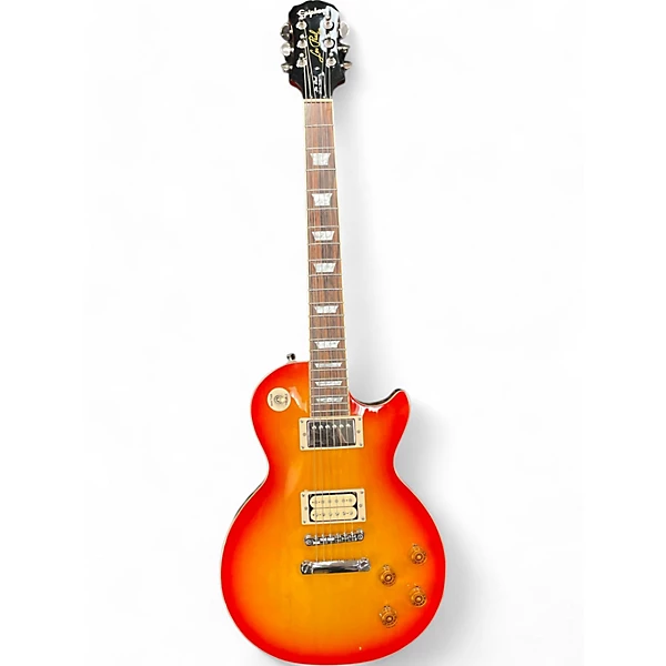 Used Epiphone Les Paul Tribute 2010 Cherry Sunburst Solid Body Electric Guitar