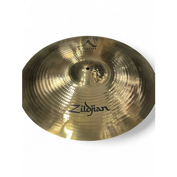 Used Zildjian 20in A Custom Medium Ride Cymbal 4 Used Zildjian 20in A Custom Medium Ride Cymbal