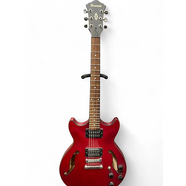 Used Ibanez AM73B Archtop RED Hollow Body Electric Guitar 6 Used Ibanez AM73B Archtop RED Hollow Body Electric Guitar