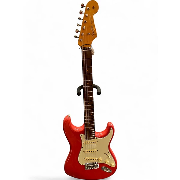 Used 2023 Fender AMERICAN VINTAGE II Fiesta Red Solid Body Electric Guitar