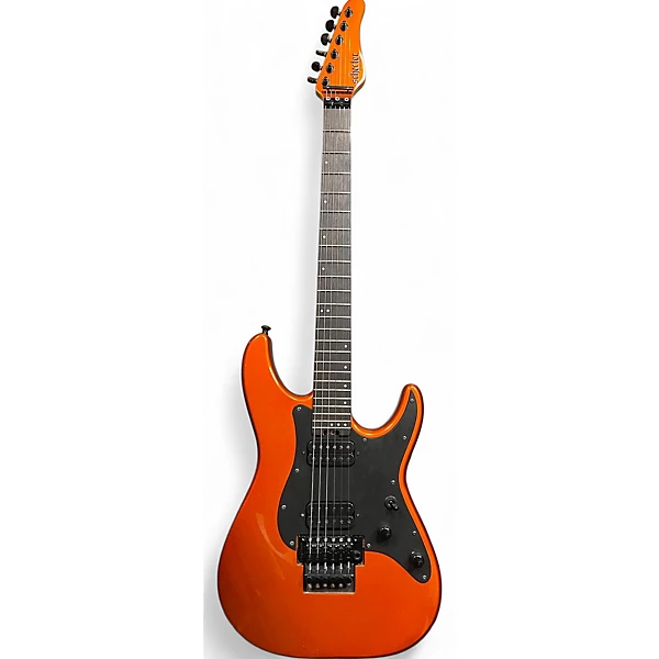 Used Schecter Guitar Research Sun Valley Super Shredder FR Orange Solid Body Electric Guitar