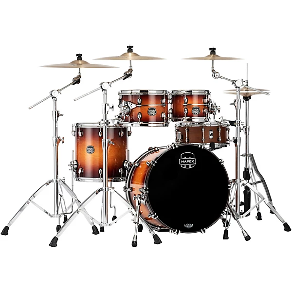 Mapex Saturn Evolution Fusion Maple 4-Piece Shell Pack With 20 Bass Drum Exotic Sunburst
