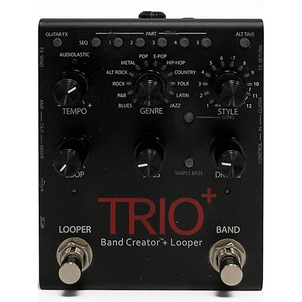 Used DigiTech Trio+ Band Creator Plus Looper Pedal 6 Used DigiTech Trio+ Band Creator Plus Looper Pedal
