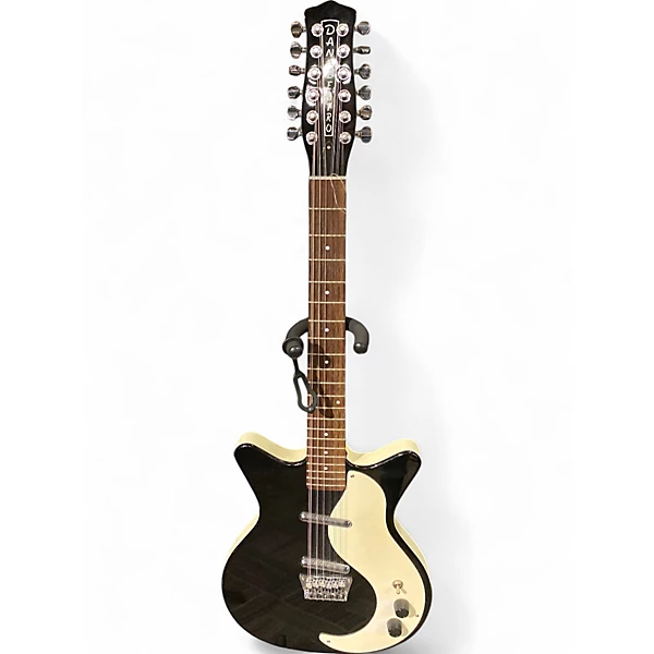 Used Danelectro 12SDC 12-String Black Solid Body Electric Guitar